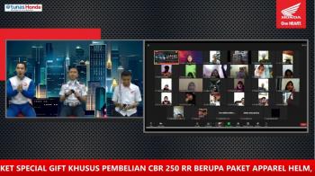 Webinar Safety Riding Tunas Honda Lampung Bersama SMAN 1 Kalianda